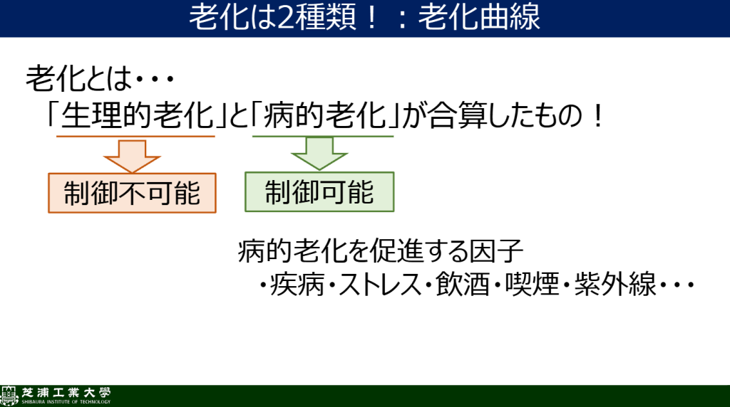 老化は2種類